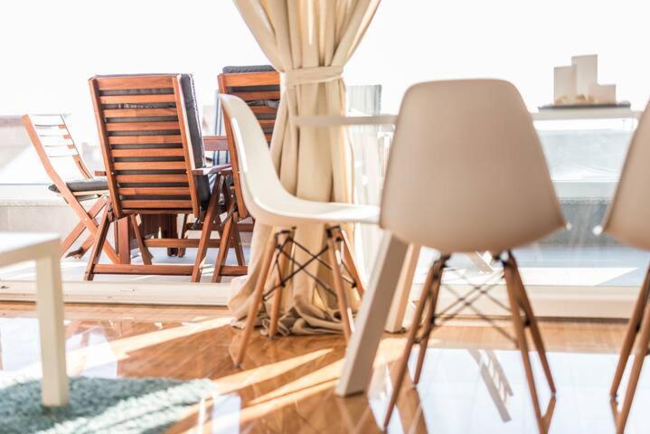 Blue Sky, Modern Sea View Apartment Novalja Bagian luar foto